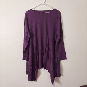 Roaman's Deep Purple Tunic Top